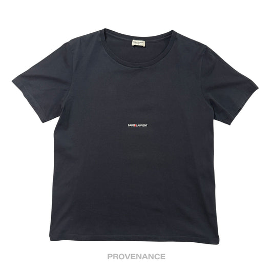 🔴 Saint Laurent Paris SLP Logo T Shirt - Black L