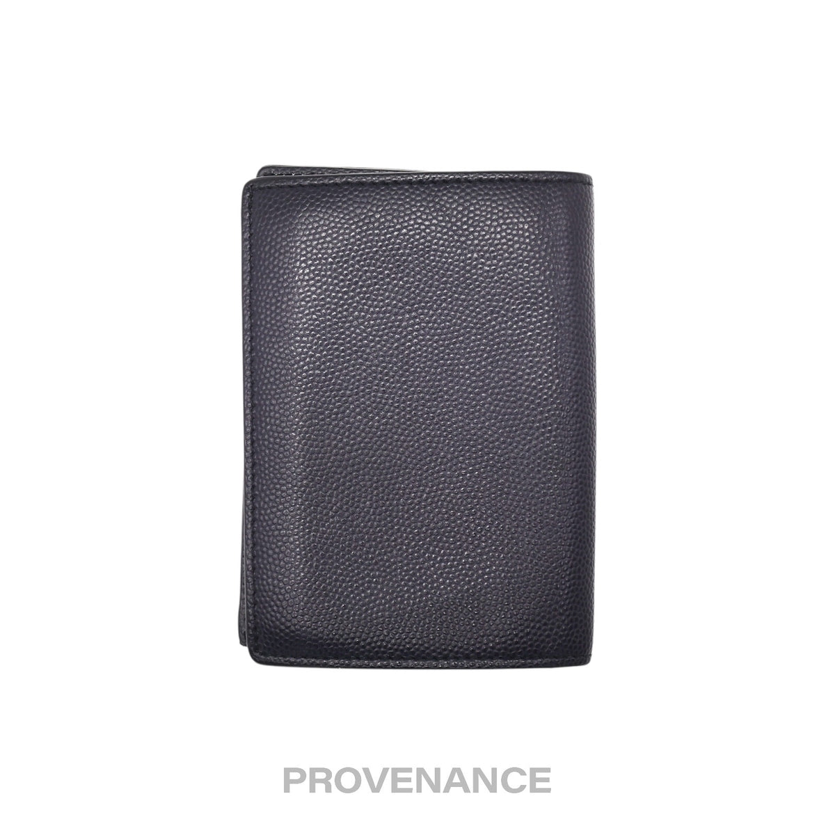 🔴 Saint Laurent Paris SLP Pocket Card Wallet - Navy Leather
