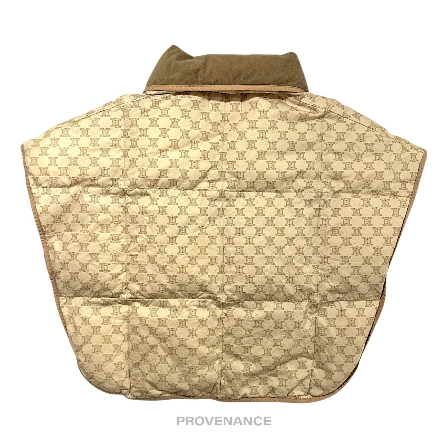 🔴 Celine Padded Down Vest - Monogram Brown Triomphe