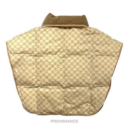 🔴 Celine Padded Down Vest - Monogram Brown Triomphe