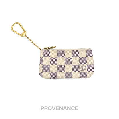 🔴 Louis Vuitton Key Pouch Cles - Damier Azur