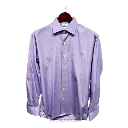 🔴 J. P. Tilford x Harry Rosen Shirt - Purple Striped 15.5