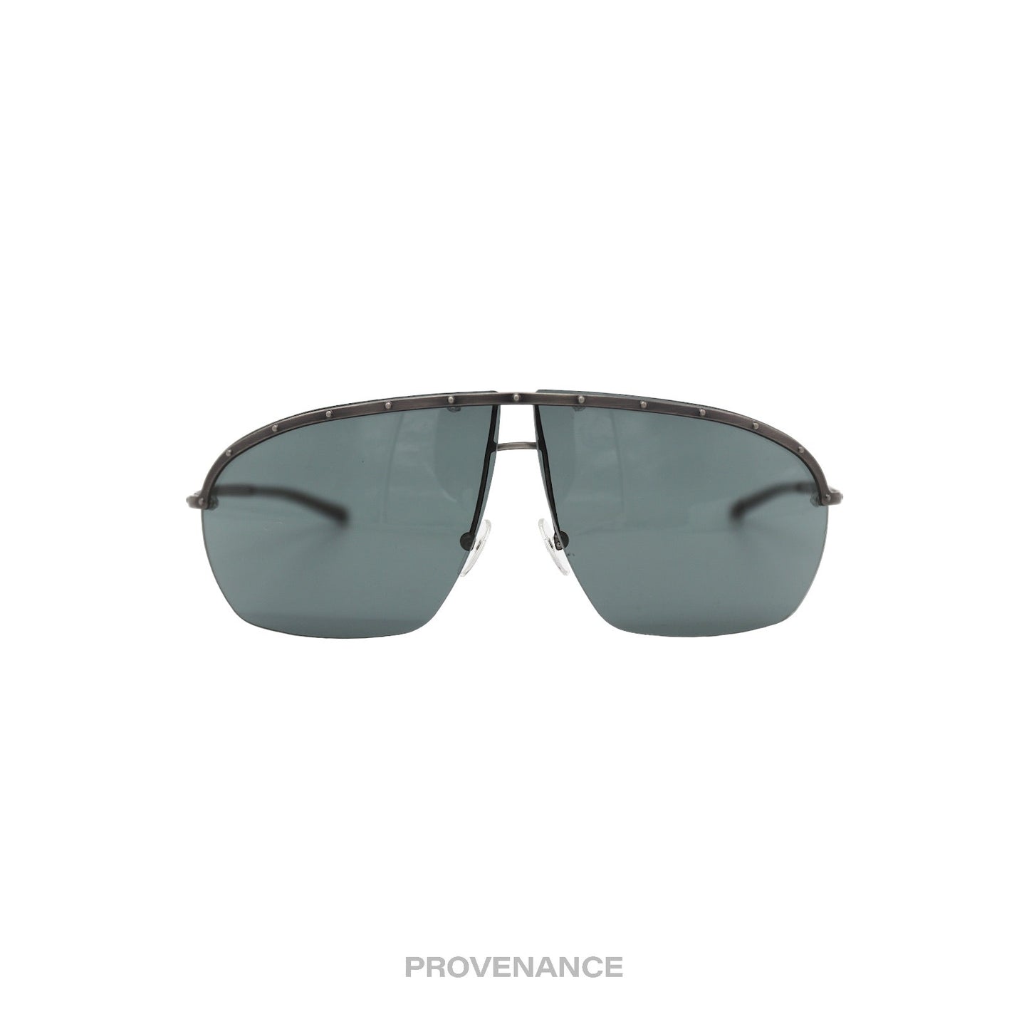 🔴 Gucci Vintage Shield Sunglasses - Gunmetal