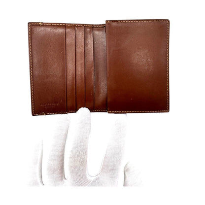 🔴 Burberry Pocket Organizer Wallet - Haymarket Check Brown