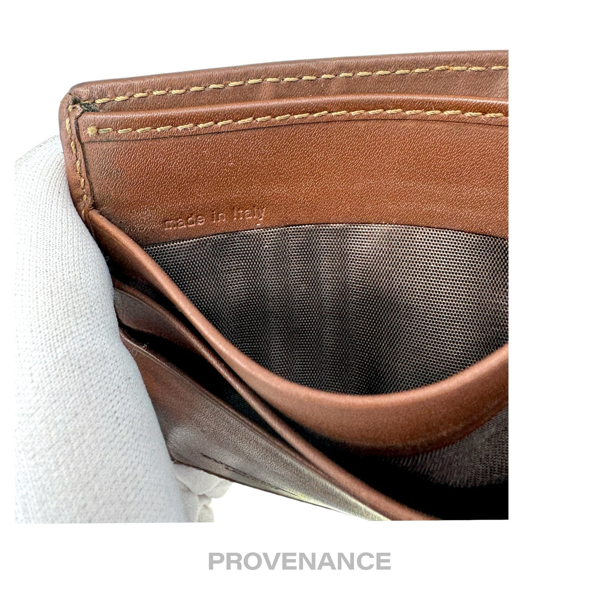 🔴 Burberry Bifold Wallet - Haymarket Check Brown