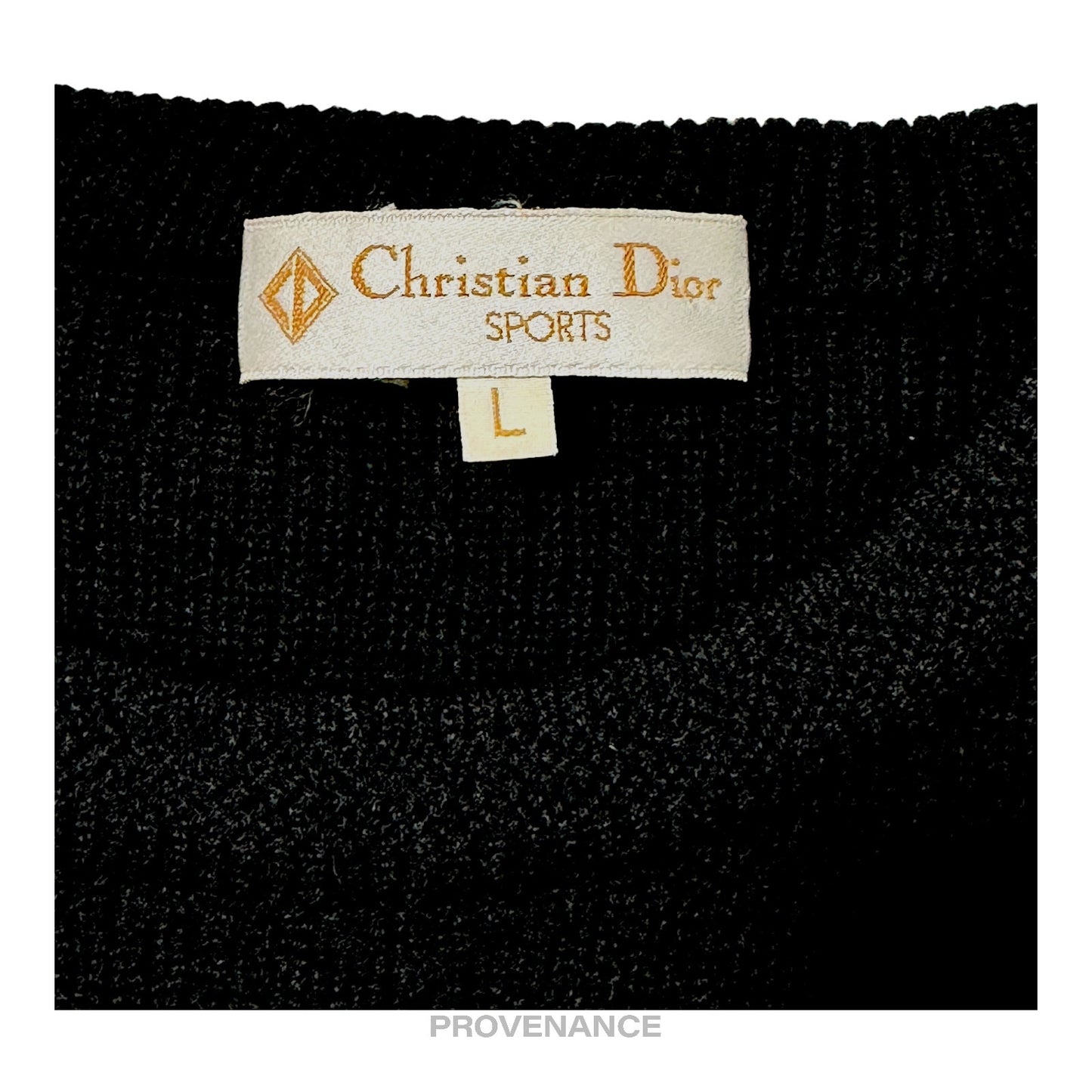 🔴 Christian Dior Sports Crewneck Wool Sweatshirt - Black L