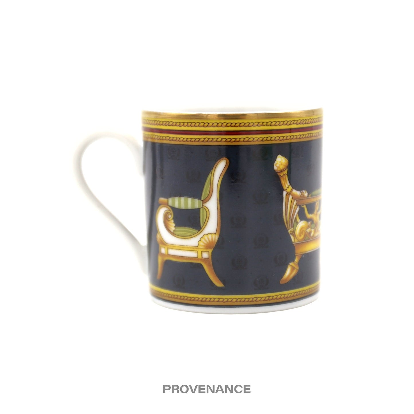 🔴 Gucci Porcellana Chairs Espresso Cup - Black/Gold