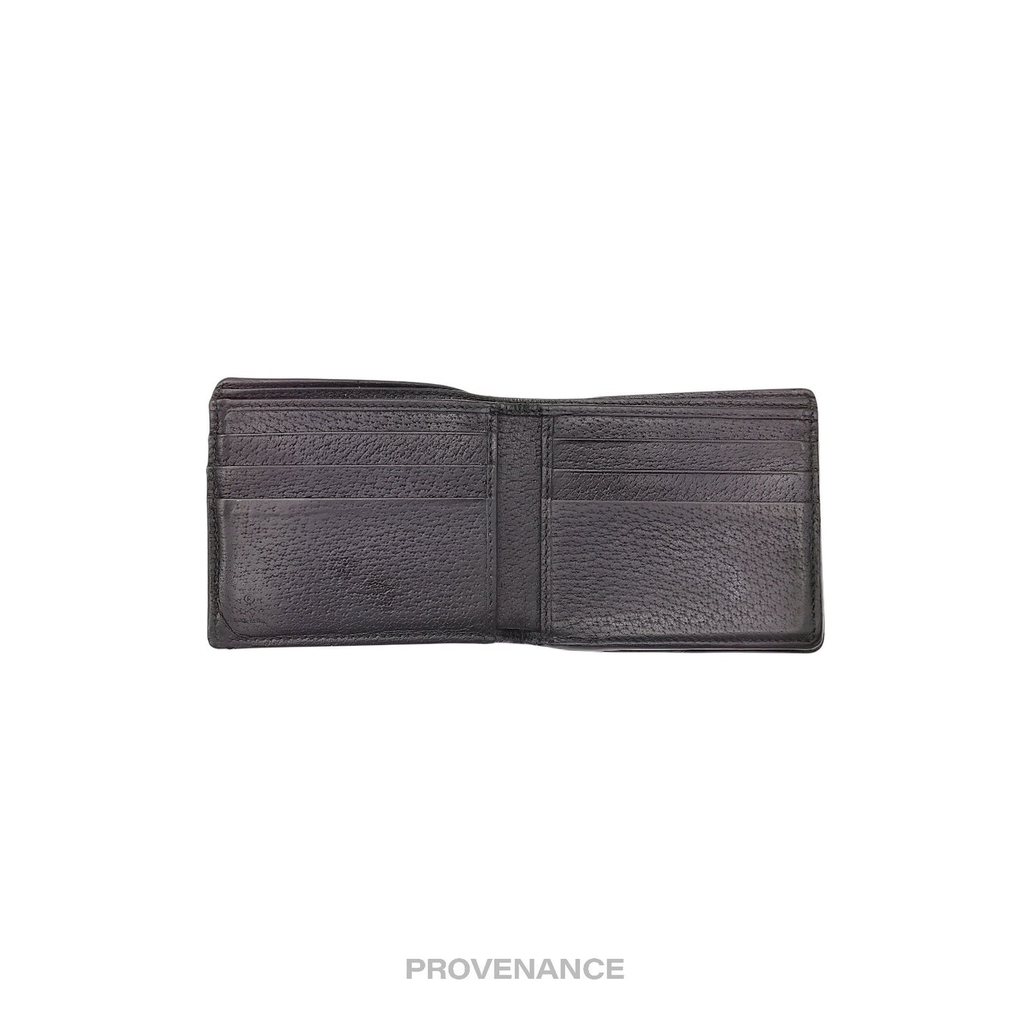 🔴 Gucci GG Marmont Snap Bifold Wallet - Black Leather