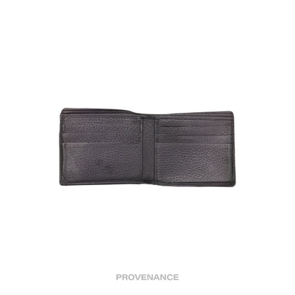 🔴 Gucci GG Marmont Snap Bifold Wallet - Black Leather