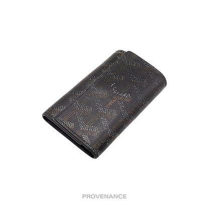 🔴 Goyard 6 Key Case Wallet - Black Goyardine