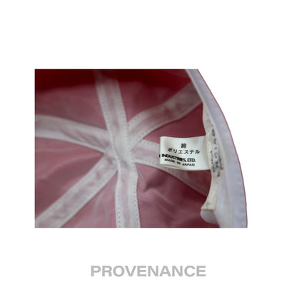 🔴 Balenciaga BB Logo Embroidered Bucket Hat - Red M