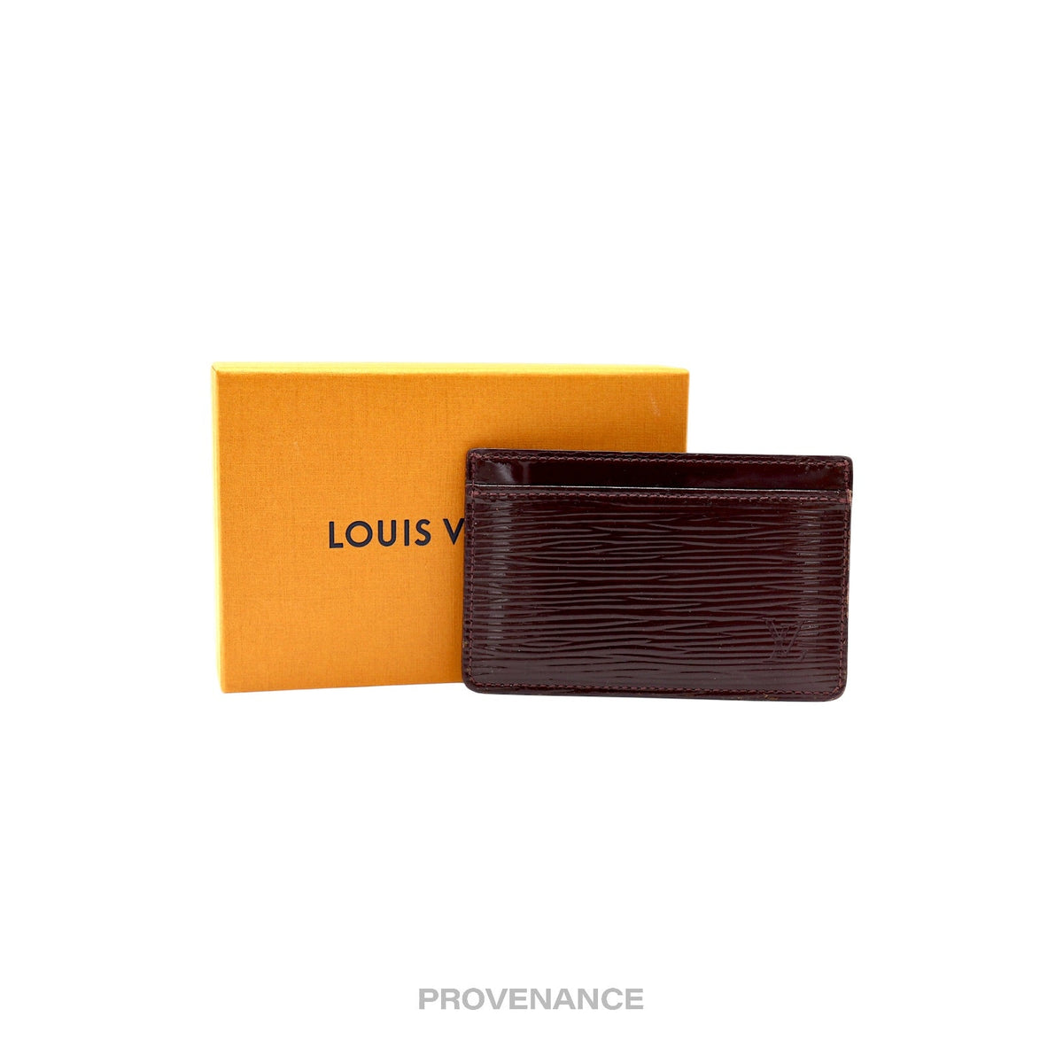 🔴 Louis Vuitton Card Holder Wallet - Burgundy Electric Epi