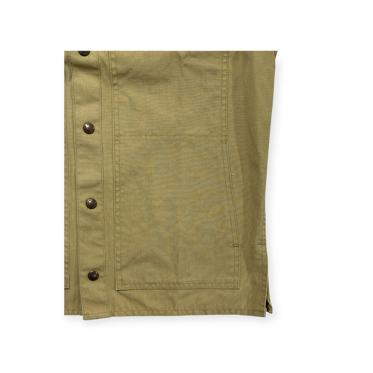 🔴 Filson Dry Tin Cloth Cape Coat 95 Tan USA Vintage SM 38