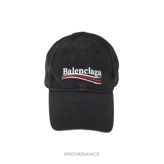 🔴 Balenciaga Political Campaign Cap Hat - Washed Black