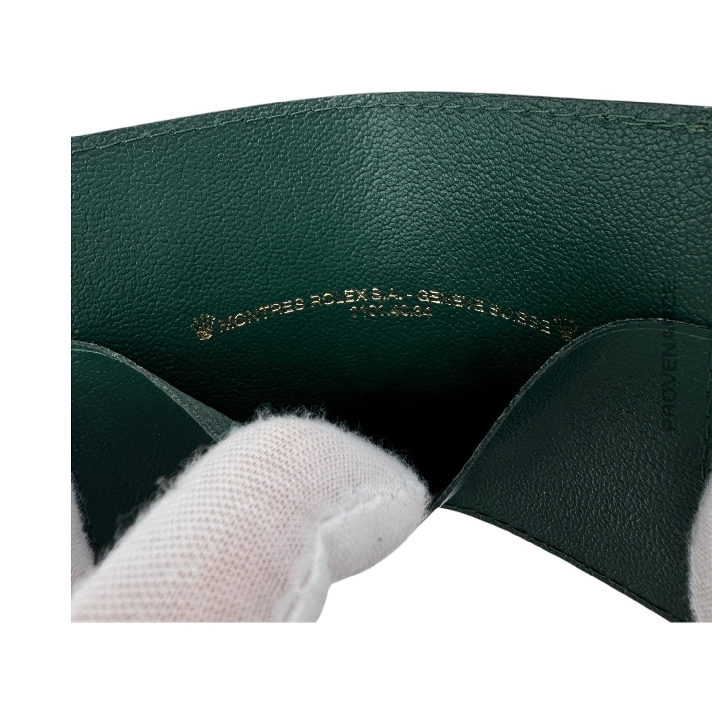 🔴 Rolex Card Holder Wallet - Green Leather