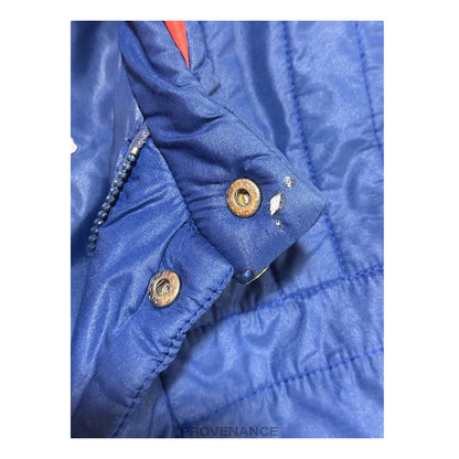 🔴 Moncler Light Ski Jacket - Blue Grenoble Logo Yellow Red