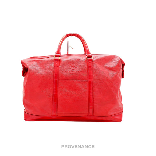 🔴 Balenciaga X Dunlop Clamshell Travel Bag - Wings Red