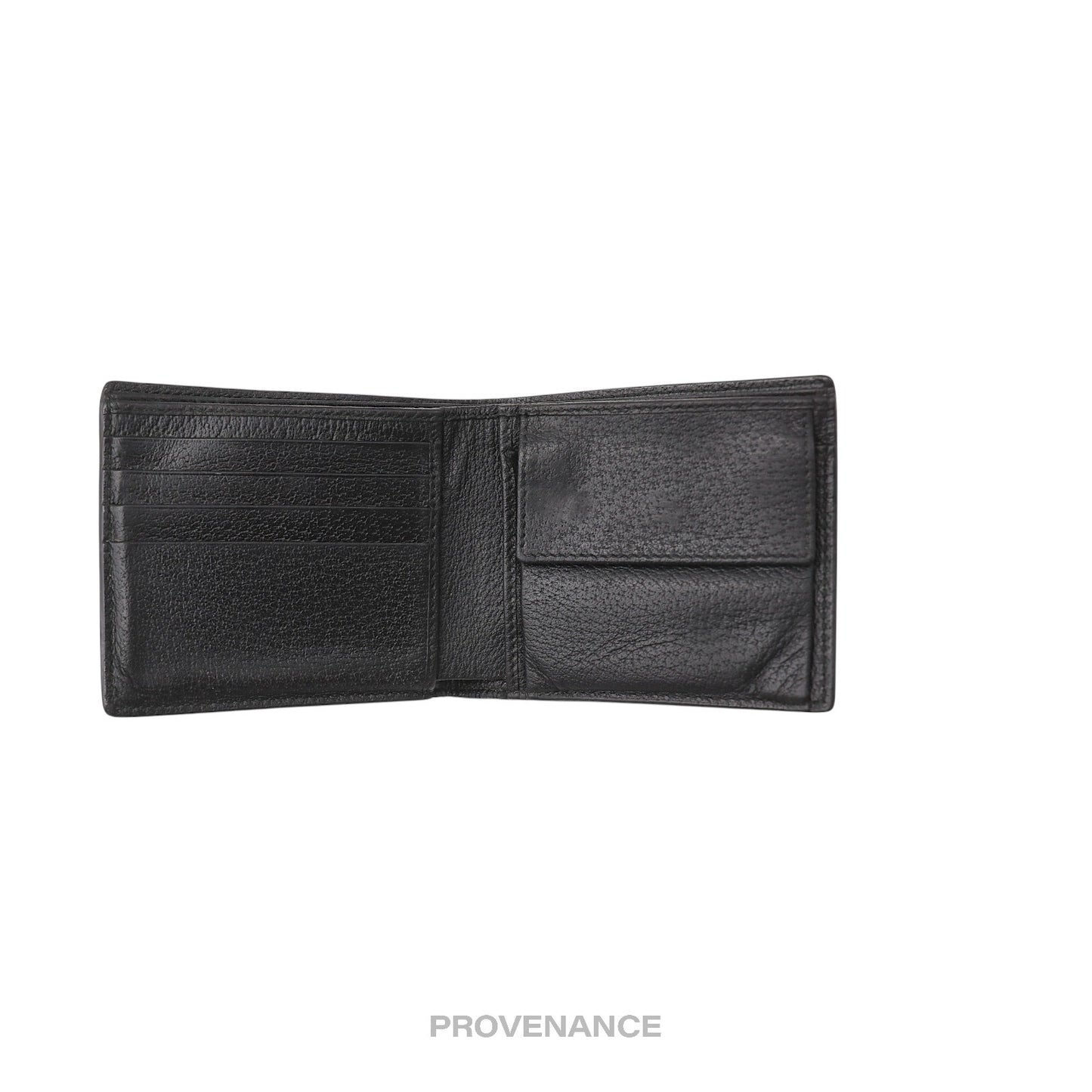 🔴 Gucci GG Marmont Bifold Wallet - Black Leather