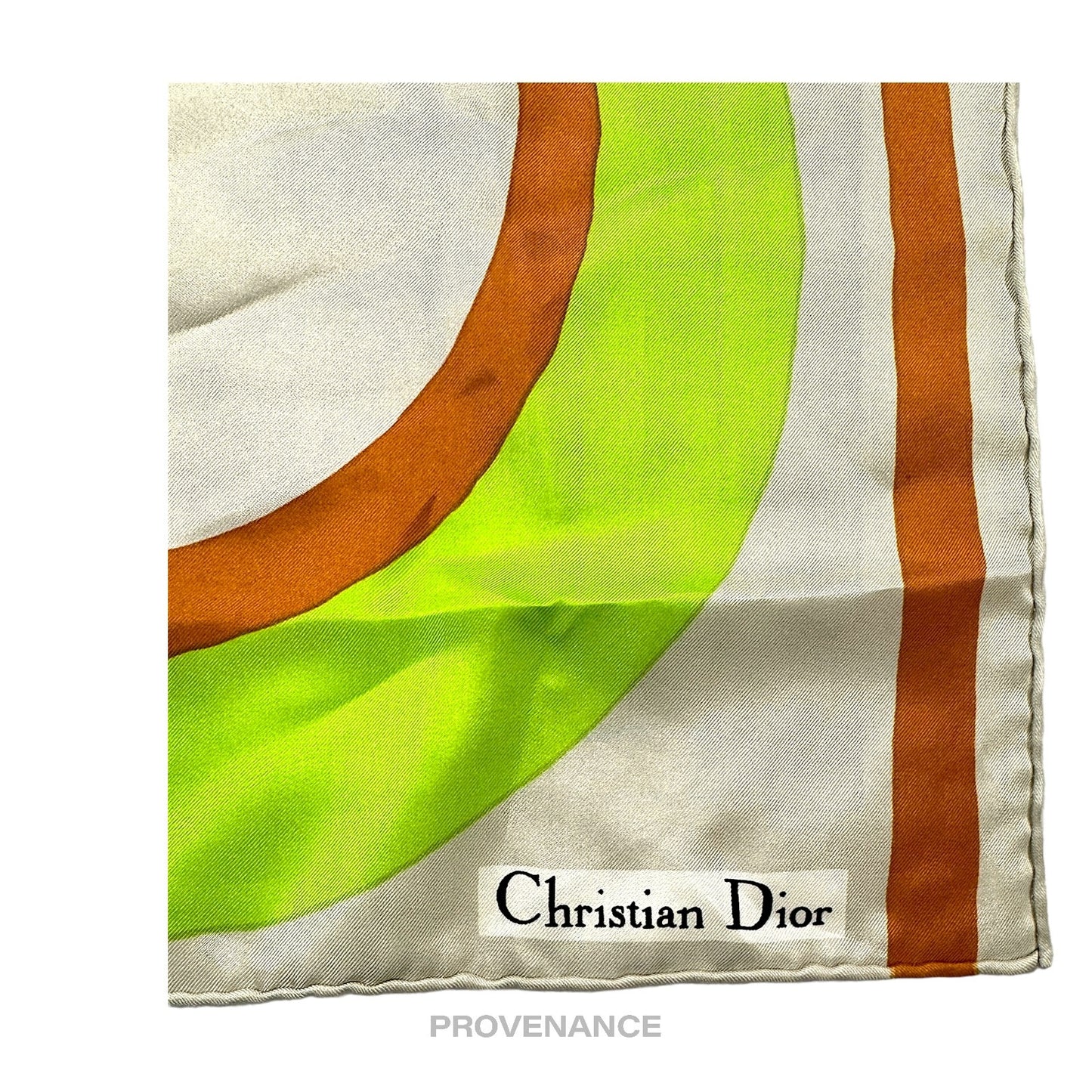 🔴 Christian Dior Abstract Silk Scarf 50 - Multicolor