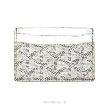 🔴 Goyard Saint Sulpice Card Holder - White Goyardine