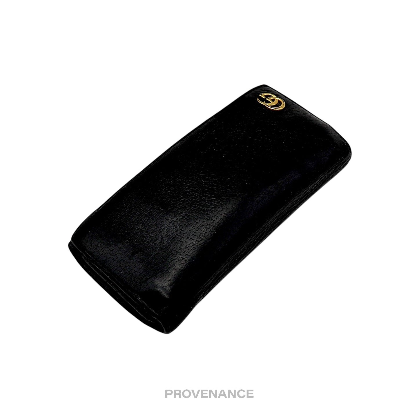 🔴 Gucci GG Marmont Long Wallet - Black Leather