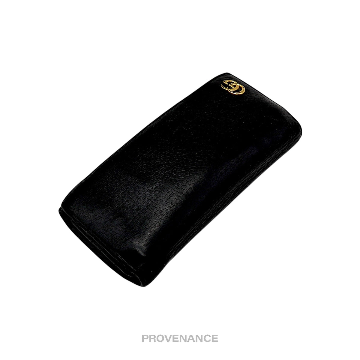 🔴 Gucci GG Marmont Long Wallet - Black Leather