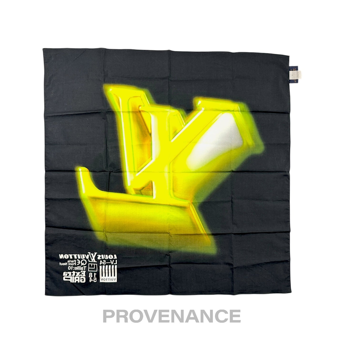 🔴 Louis Vuitton Virgil Abloh Extra Grip Bandana Scarf Black