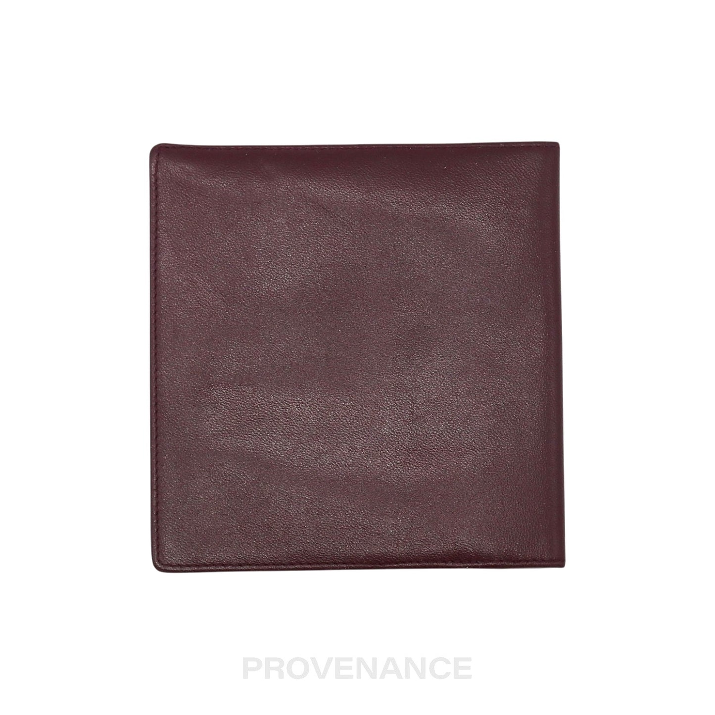 🔴 Christian Dior Bifold Wallet - Burgundy Calfskin Leather
