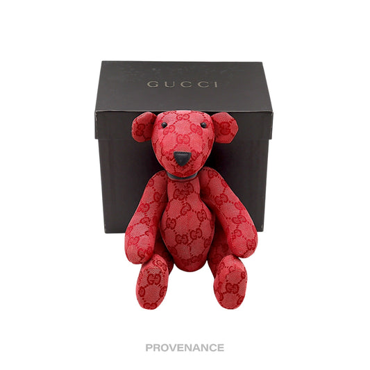 🔴 Gucci Teddy Bear - Red GG Canvas