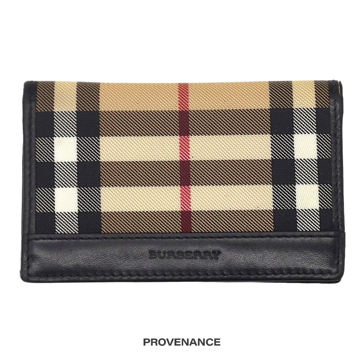 🔴 Burberry ID Pocket Organizer Wallet - Nova Check