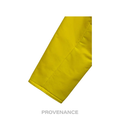 🔴 Moncler Logo Light Ski Jacket Coat - Yellow L Hood