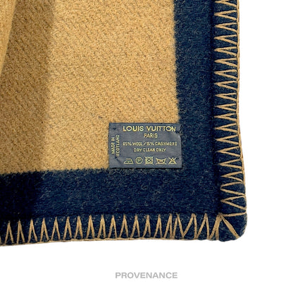 🔴 Louis Vuitton Initials Karakoram Blanket - Wool Cashmere