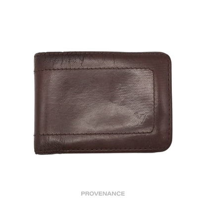 🔴 Louis Vuitton 6CC Bifold Wallet - Utah Brown Leather