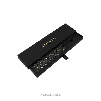 🔴 Givenchy Bookmark - Black Gold Leather Monogram