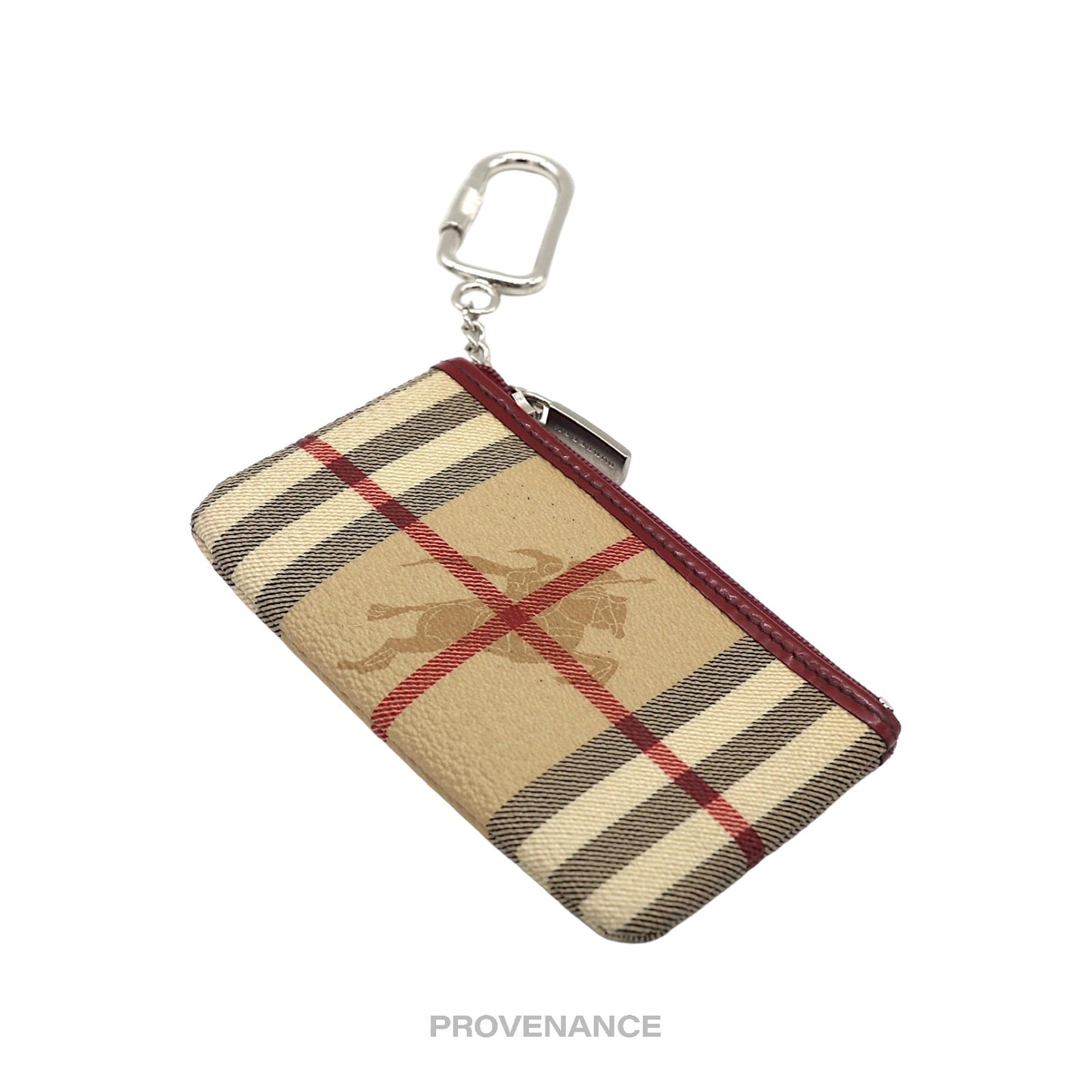 🔴 Burberry Key Pouch Cles - Haymarket Check Red