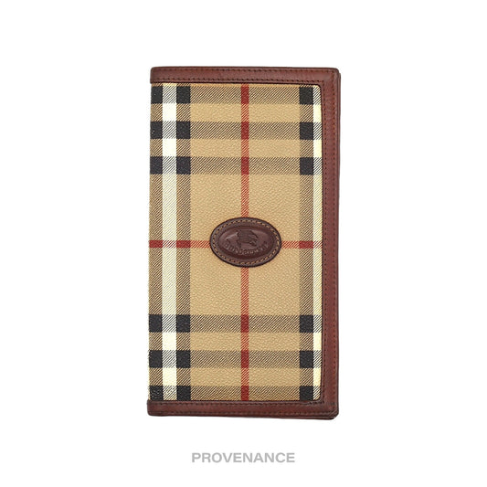 🔴 Burberry Long Wallet - Nova Check Tan