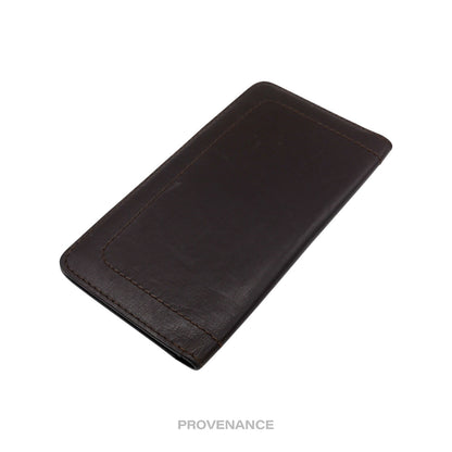 🔴 Louis Vuitton Long Wallet - Utah Brown Leather