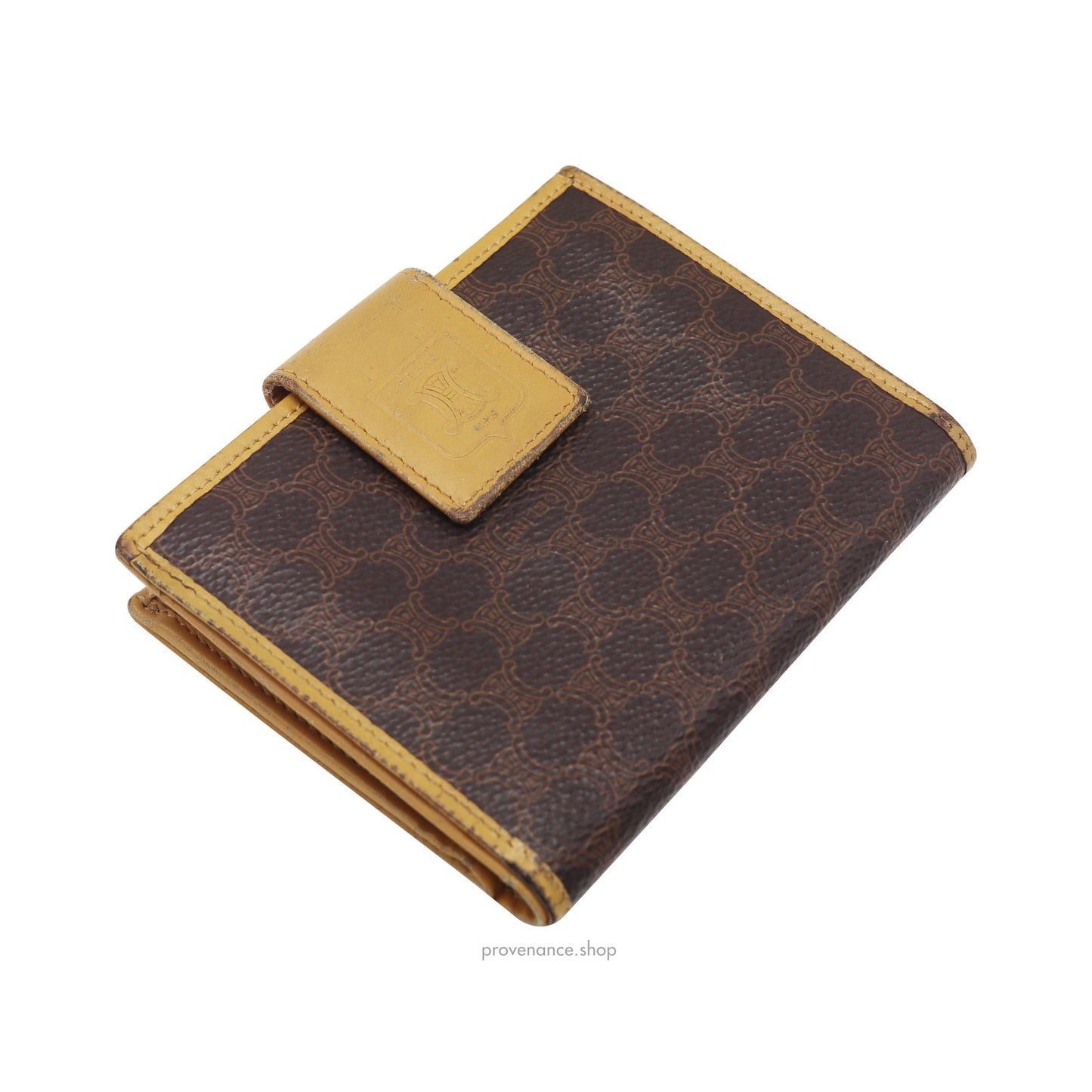 🔴 Celine Snap Wallet - Macadam Triomphe