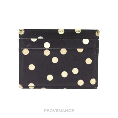 🔴 Dolce & Gabbana Logo Card Holder Wallet - Polkadot