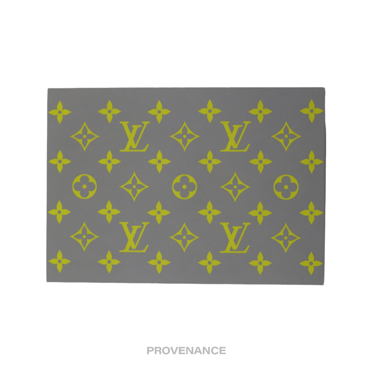 🔴 Louis Vuitton Card - Grey Yellow Monogram