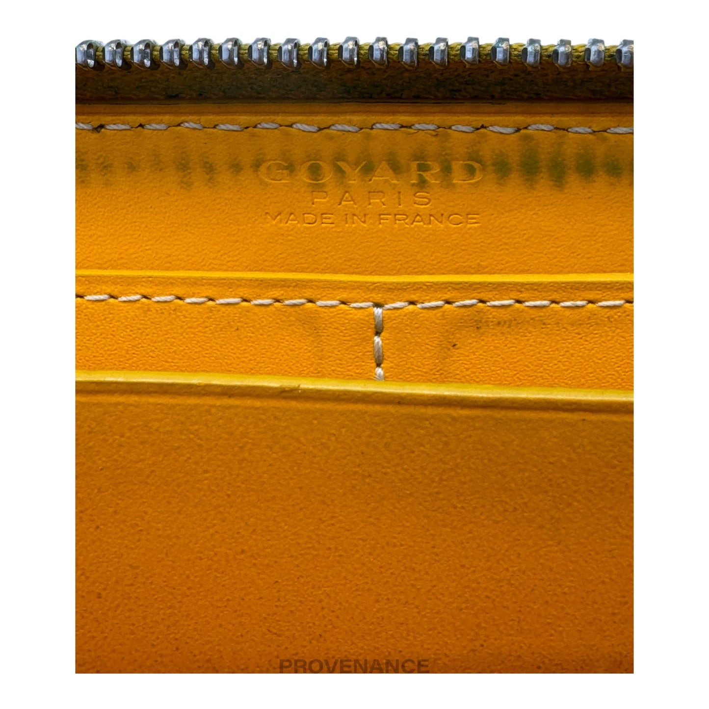 🔴 Goyard Matignon Zipped Wallet - Yellow Goyardine