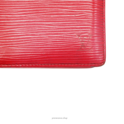 🔴 Louis Vuitton Marco Wallet - Red Epi Leather