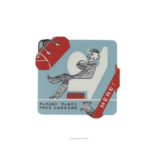 🔴 Louis Vuitton Airline Label Postcard Sticker- PLACE YOUR HANDBAG HERE