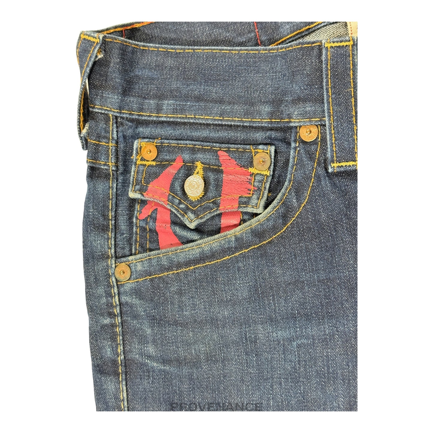 🔴 True Religion Blue Denim Jeans  - Red - 29