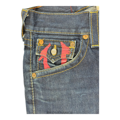 🔴 True Religion Blue Denim Jeans  - Red - 29