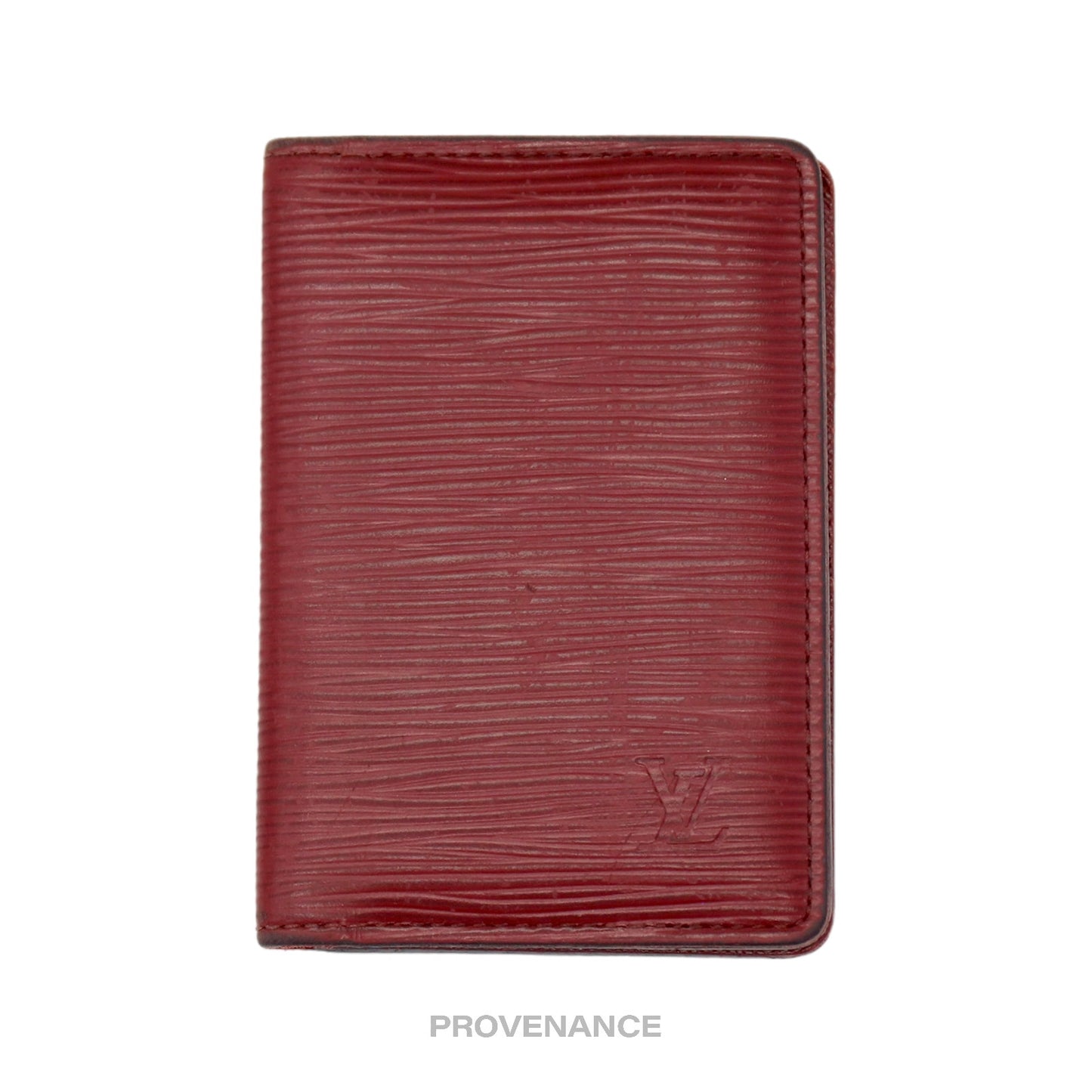 🔴 Louis Vuitton Pocket Organizer Wallet NM- Red Epi Leather