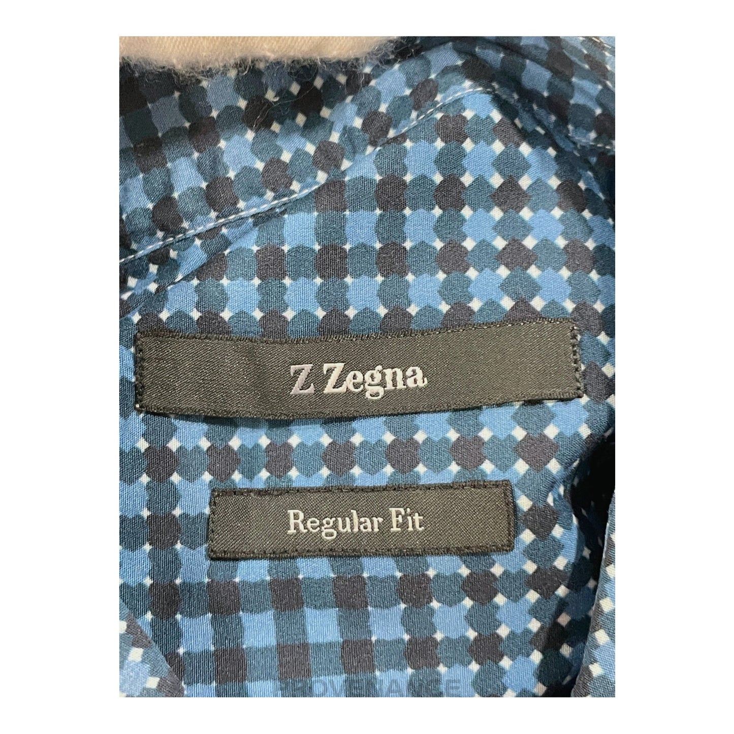 🔴 Z Zegna Button Down Shirt - Blue