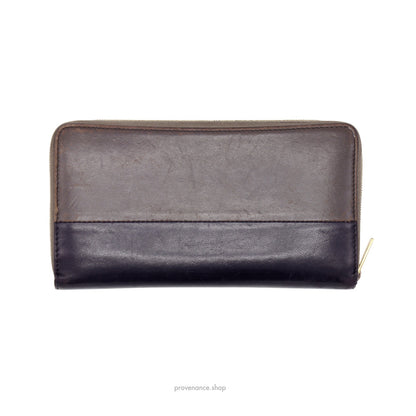 🔴 Celine Multifunction Zip Wallet - Grey/Black