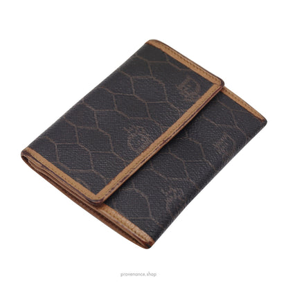 🔴 Dior Snap Wallet - Black Honeycomb Trotter