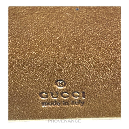 🔴 Gucci Long Zip Wallet - GG Supreme Brown